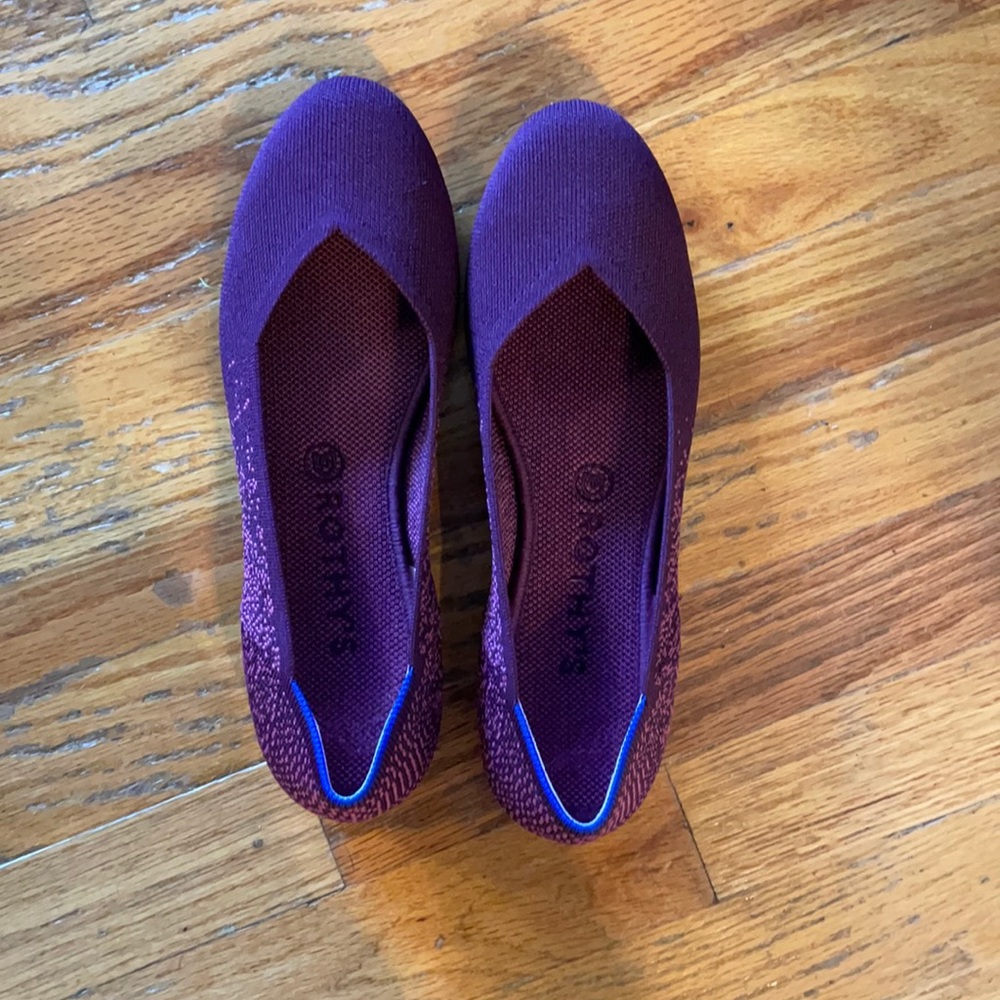 Rothy’s 9.5 Fig Python Flat